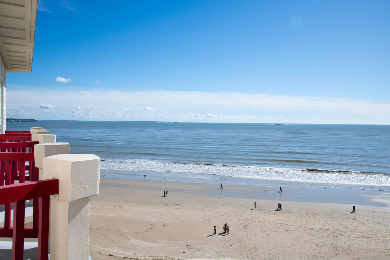 Beach view from the balcony, Mercure La Baule Majestic Beach view from the balcony, Mercure La Baule Majestic